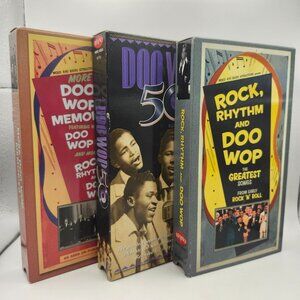 3 VHS Lot Rock Rhythm And Doo Wop Memories 50 Music Rhino Home Video b